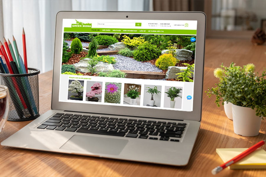 Dịch vụ thiết kế website bán cây cảnh