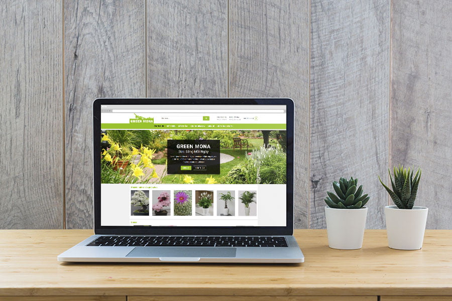 Thiết kế web bán cây xanh đẹp