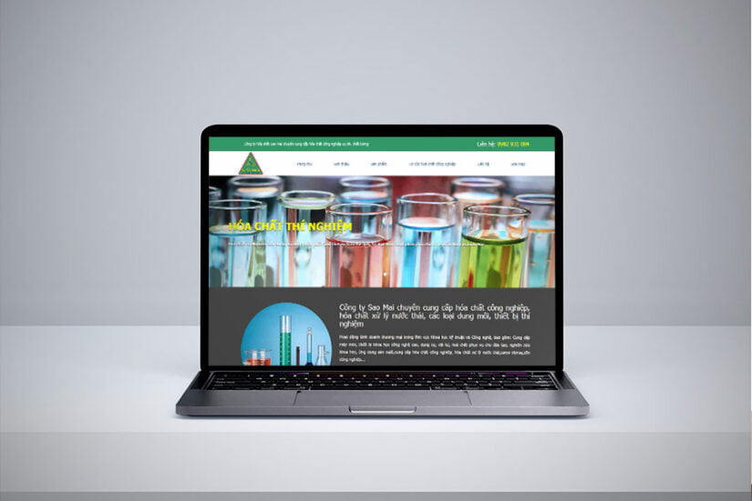 Dịch vụ thiết kế website bán hóa chất tại Đồng Nai