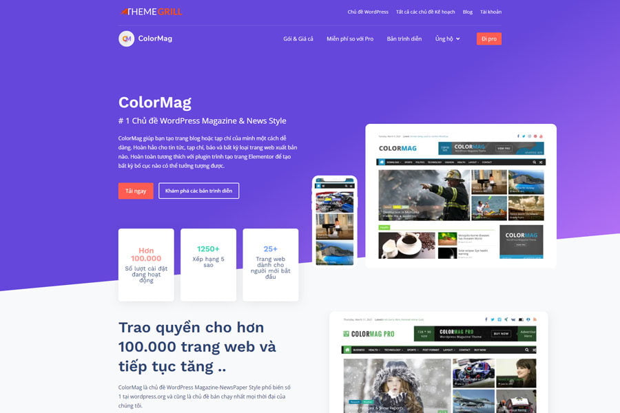Giao diện WordPress ColorMag 
